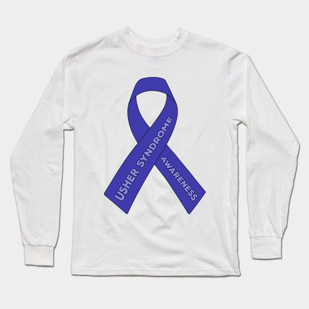 Usher Syndrome Awareness Long Sleeve T-Shirt by DiegoCarvalho